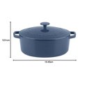 Ver imagem 3 de Cuisinart Caçarola Oval Ferro Fundido Esmaltado 5,2l Azul Provençal