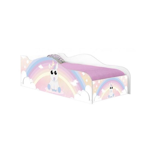 Mini Cama Fun Unicórnio Bebê Infantil com Colchão