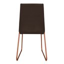 Ver imagem 4 de Kit 6 Cadeiras de Jantar Estofada Lille Base Bronze Veludo Marrom - Montanaris Decor