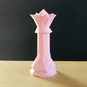 Ver imagem 2 de Rainha - Peça Decorativa De Xadrez , Estatueta 13.5 Cm De Altura - Toque 3D:Rosa Claro