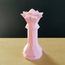 Ver imagem 3 de Rainha - Peça Decorativa De Xadrez , Estatueta 13.5 Cm De Altura - Toque 3D:Rosa Claro