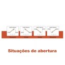 Ver imagem 2 de Porta de Alumínio Lambril Friso Branca com Fechadura Direita - 210x80