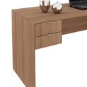 Ver imagem 3 de Mesa Escritório 2 Gavetas Me4122 Amendoa - Tecnomobili