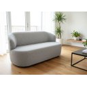 Ver imagem 1 de Sofá Orgânico 3 Lugares 160cm Boucle Cinza