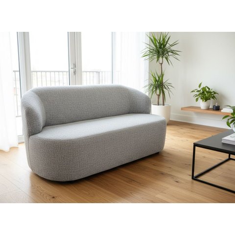 Sofá Orgânico 3 Lugares 160cm Boucle Cinza