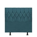Ver imagem 1 de Cabeceira Estofada Cama Box Solteiro 100cm Istambul Suede Azul Turquesa- Mabe Magazine