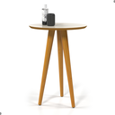 Ver imagem 3 de Mesa Lateral Oval para Sala Osaka Off White Freijo