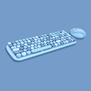 Ver imagem 3 de Teclado e Mouse Educacional Sem fio Mofii Candy Tecla Redonda XR Azul