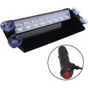 Ver imagem 2 de Giroflex Interno 12V Led Viatura Polícia Guincho Parabrisa Strobo Giroled Rayx Lt2032 Vermelho