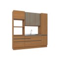 Ver imagem 3 de Cozinha Completa Modulada 4 Peças 2,40m Maxxi Canela Kappesberg