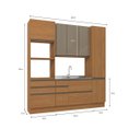 Ver imagem 2 de Cozinha Completa Modulada 4 Peças 2,40m Maxxi Canela Kappesberg
