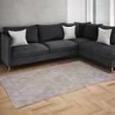 Ver imagem 1 de Tapete Bodrun 200x300cm Sala Quarto Tecido Geométrico Decorativo Cor Bege