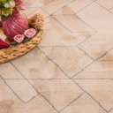 Ver imagem 4 de Tapete Bodrun 200x300cm Sala Quarto Tecido Geométrico Decorativo Cor Bege