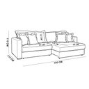 Ver imagem 7 de Sofá 3 Lugares Retrátil Reclinável para Sala de Estar 190cm Missouri K01 Veludo Bege - Lyam Decor