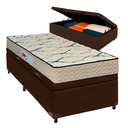 Ver imagem 1 de Cama Box Bau Blindado Solteiro + Colchão D33 Maxsono Paropas