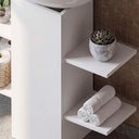 Ver imagem 5 de Gabinete Organizador para Banheiro Fitting com Nichos Branco