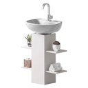 Ver imagem 6 de Gabinete Organizador para Banheiro Fitting com Nichos Branco