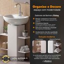 Ver imagem 2 de Gabinete Organizador para Banheiro Fitting com Nichos Branco