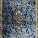 Ver imagem 5 de Tapete Persa Royal Azul 100x150cm Fio Acetinado - Ideal para Quarto e Sala