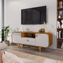 Ver imagem 3 de Jogo Painel e Rack Lapa Naturalle Off White