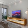 Rack com Led Tv até 75'' Pés em Madeira Naturale Off White - 4