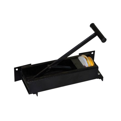 Prensador Amassador de Latas e Suporte Chapa de Aço 30x10cm Metal Mig