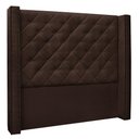 Ver imagem 1 de Cabeceira King 1,95m Vicenza Suede Marrom Café