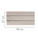 Ver imagem 2 de Painel Cabeceira Estofada Argentina 90cm Cama Box Solteiro Corino Bege- Mabe Magazine