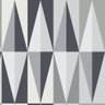 Papel De Parede Triangulo Cinza Branco 310x58cm - 1