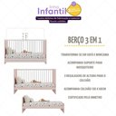 Ver imagem 4 de Berço 3 em 1 com Colchão Incluso Multimóveis Mp4394 Rosa/branco
