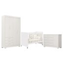 Ver imagem 1 de Quarto de Bebê Zaki e Berço Americano Evolution 4 em 1 Branco Acetinado - Reller