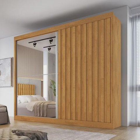 Guarda Roupa Casal 100% Mdf 2 Portas 4 Gavetas - Atlanta - Made Marcs