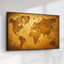 Ver imagem 3 de Quadro Decorativo Mapa Mundi Antigo e Detalhado