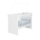 Ver imagem 2 de Quarto de Bebe Infantil Doce Sonho Berço e Guarda Roupas com Cômoda Qmovi
