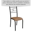 Ver imagem 6 de Kit 6 Cadeiras Ella Estrutura em Aço Preto e Tecido Jambo