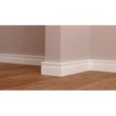 Ver imagem 2 de Kit 96m Linear Rodapé de Poliestireno 7cm x 1,5cm x 240cm Frisado Nfr Branco Ruffino