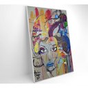 Ver mais imagens de Quadro Grafite Mulher 60x90 Cm Vidro Impresso
