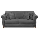 Ver imagem 3 de Sofá Living 2 Lugares 1,60m Vênus Suede Pés Castanho - Pallazio - Cinza