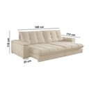 Ver imagem 5 de Sofá Dublin 02 Módulos de 80cm Br25cm Meu Sofá Online A294 Linho Creme