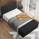 Ver imagem 2 de Cabeceira Cama Box Queen 160 cm Roma W01 Linho Chumbo - Lyam Decor