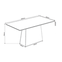 Ver imagem 6 de Mesa de Jantar Retangular Perini C/8 Cad Flora em Madeira Maciça Mel/grafite/v.grafite - Casa Giulia