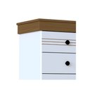 Ver imagem 5 de Cômoda England 4g Branco Brilho/freijó