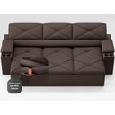 Ver imagem 5 de Sofá com Porta Copos Retrátil e Reclinável Pop 2,05m Velosuede Chocolate - Netsofas