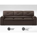 Ver imagem 4 de Sofá com Porta Copos Retrátil e Reclinável Pop 2,05m Velosuede Chocolate - Netsofas