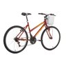 Bicicleta Houston Foxer Maori Freios V-Brake com Cesta Aro 26 21V Vermelha FX26M2R - 3