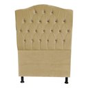 Ver imagem 1 de Cabeceira de Cama Box Princesa Solteiro 90 Cm Botão Strass Suede Bege do Lar Móveis
