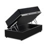 Cama Box Baú Solteiro Preta + Colchão de Espuma D33 Comfort Prime Comfort Maxx 88x188x72cm - 4