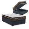 Cama Box Baú Viuva Cinza + Colchão Molas Superlastic Comfort Prime Coil Classic  - 1