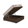 Cama Box Baú Casal Marrom + Colchão Molas Superlastic Comfort Prime Coil Crystal  - 4