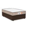Cama Box Baú Casal Marrom + Colchão Molas Superlastic Comfort Prime Coil Crystal  - 3
